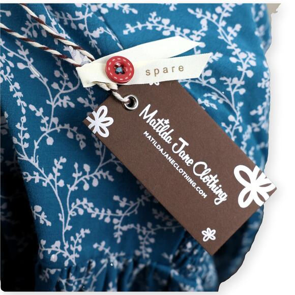 Matilda Jane Just Imagine Zoey Floral Smocked Girls NWT Dress Size 4 - Picture 6 of 10